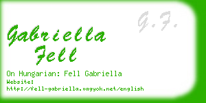 gabriella fell business card